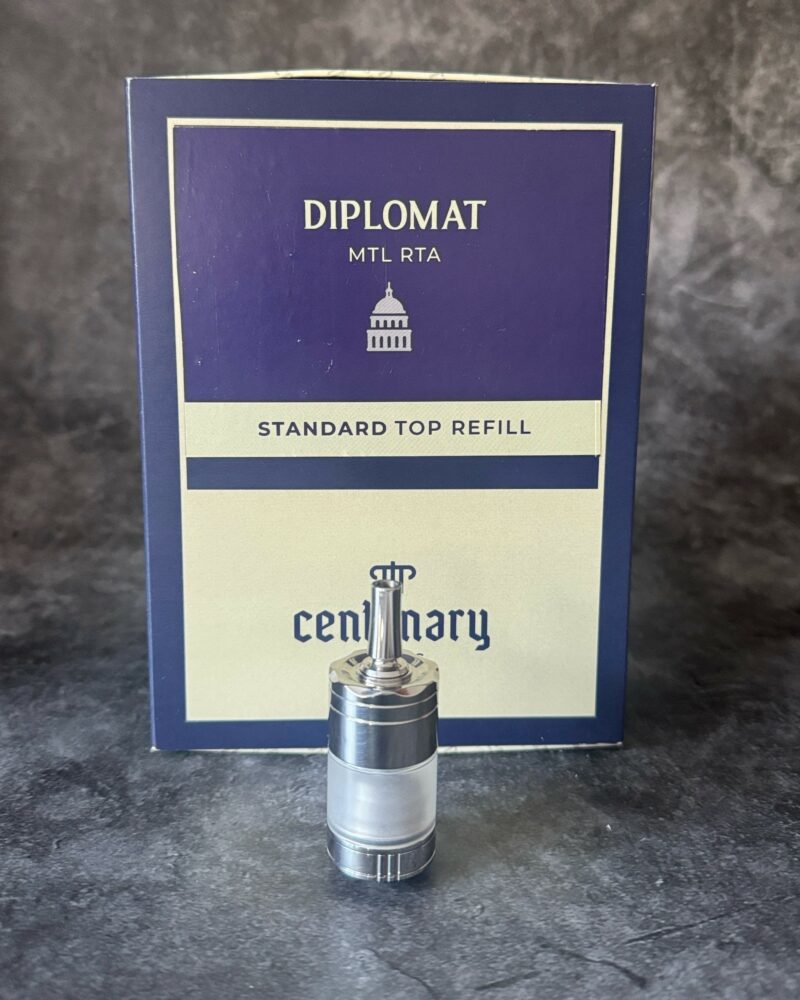Diplomat v1.5 MTL RTA – Polished Finish Bottom Refill Bundle