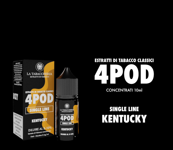 Kentucky 4pod 10ml - Estratti di Tabacco 4Pod line