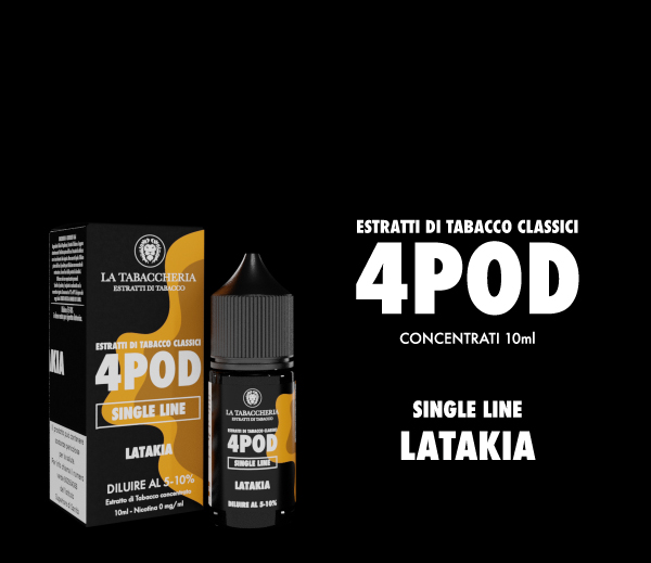 Latakia 4pod 10ml - Estratti di Tabacco 4Pod line